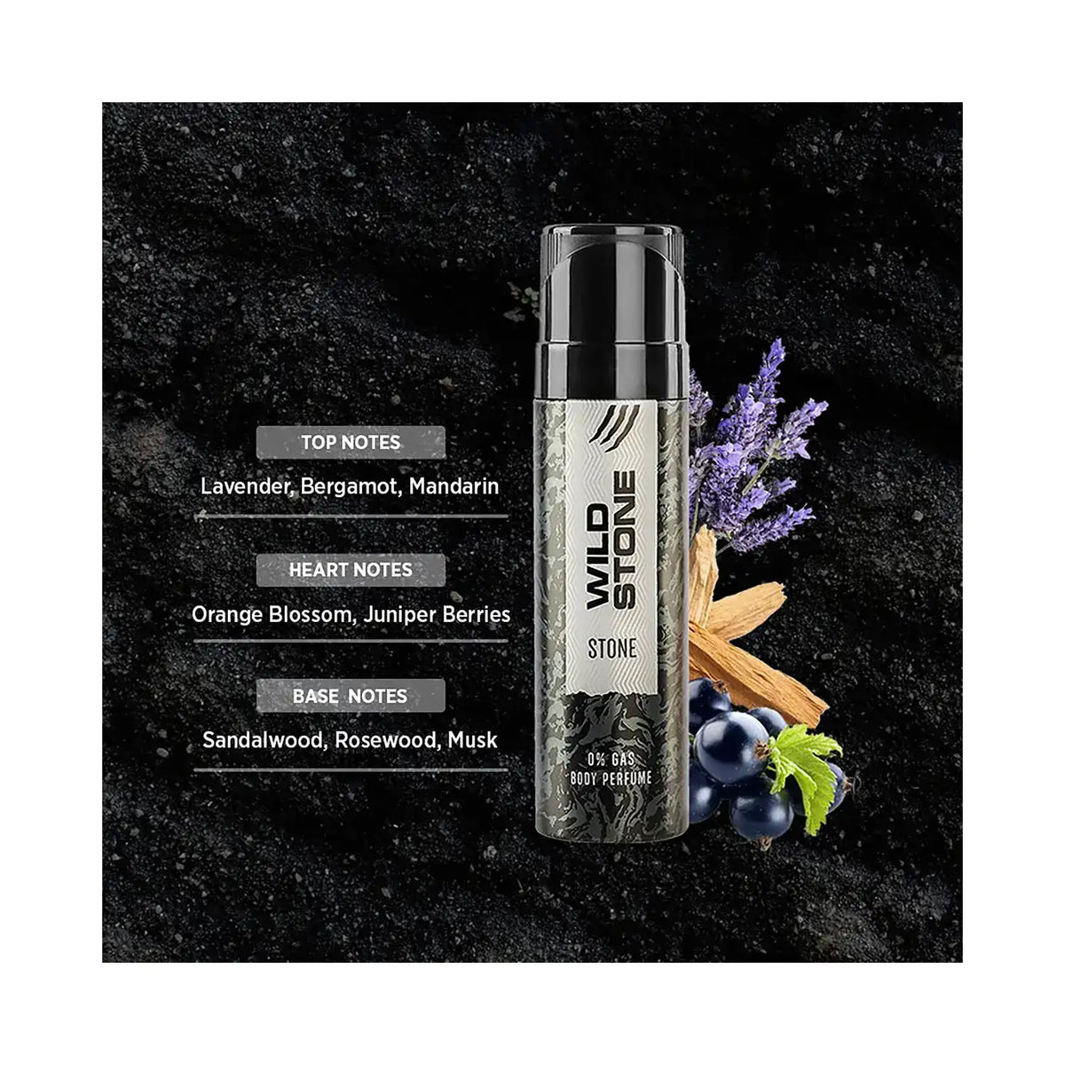 Wild Stone Stone No Gas Perfume Body Spray (120ml)