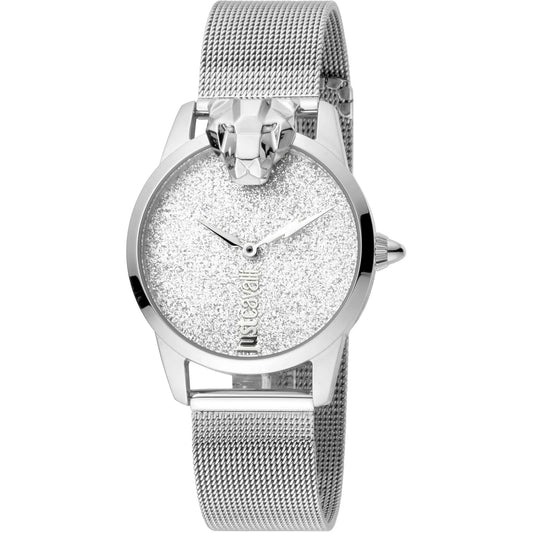 JC Shine 2 Silver Steel Glitter - Just Cavalli JC1L057M0325