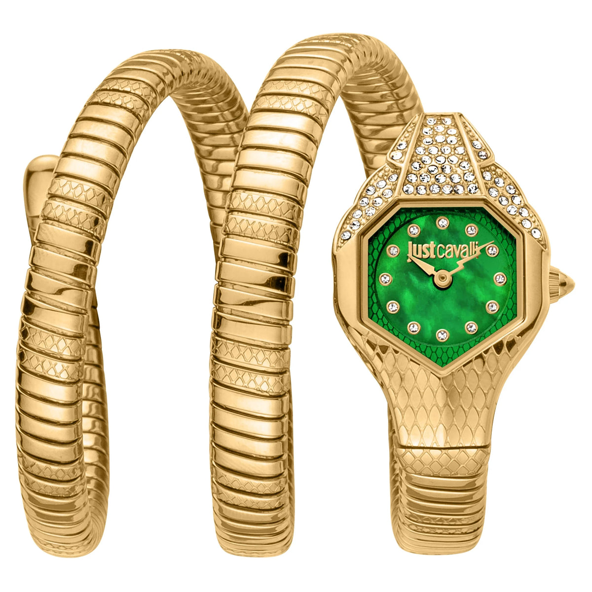 Glam Evo 7 Doppio Yellow Gold Green - Just Cavalli JC1L193M0035