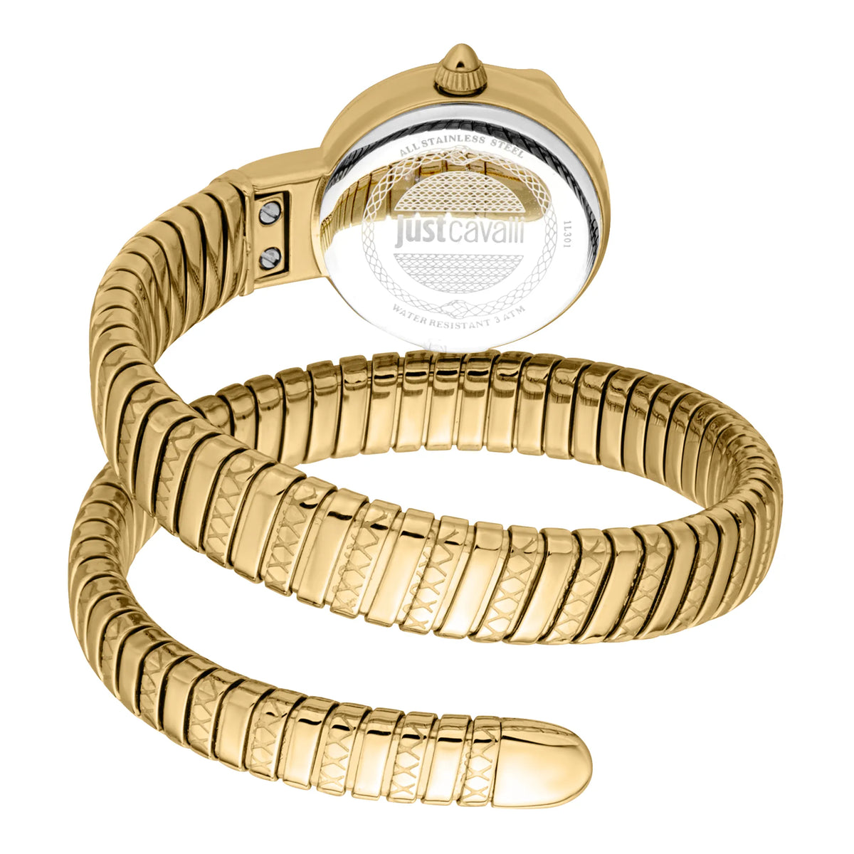 Cerchio Snake Yellow Gold Silver Grey - Just Cavalli JC1L301M0025