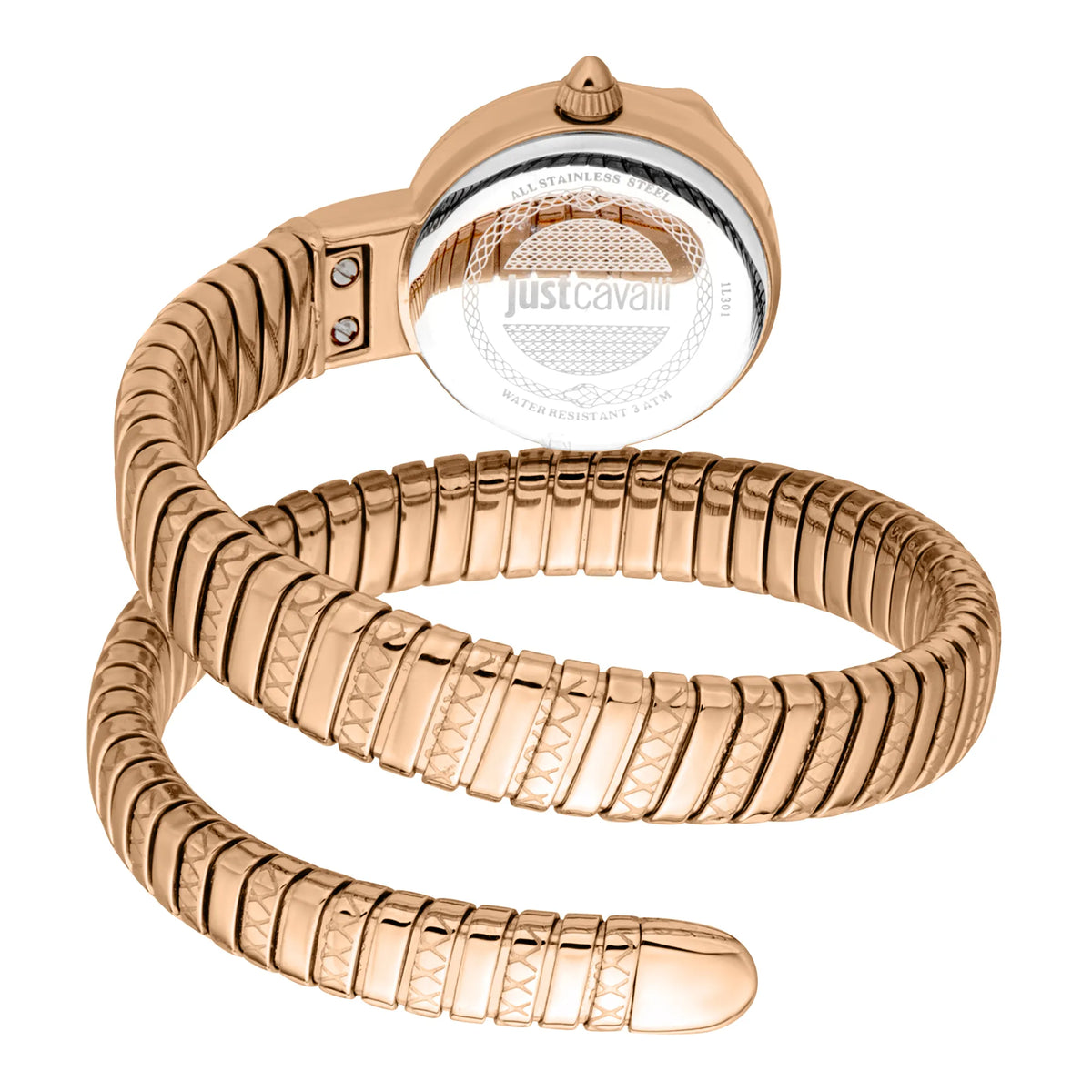 Cerchio Snake Rose Gold Silver Grey - Just Cavalli JC1L301M0045