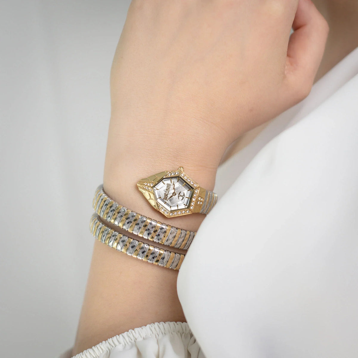 Mesmerizing Two Tones YG Silver - Just Cavalli JC1L304M0055