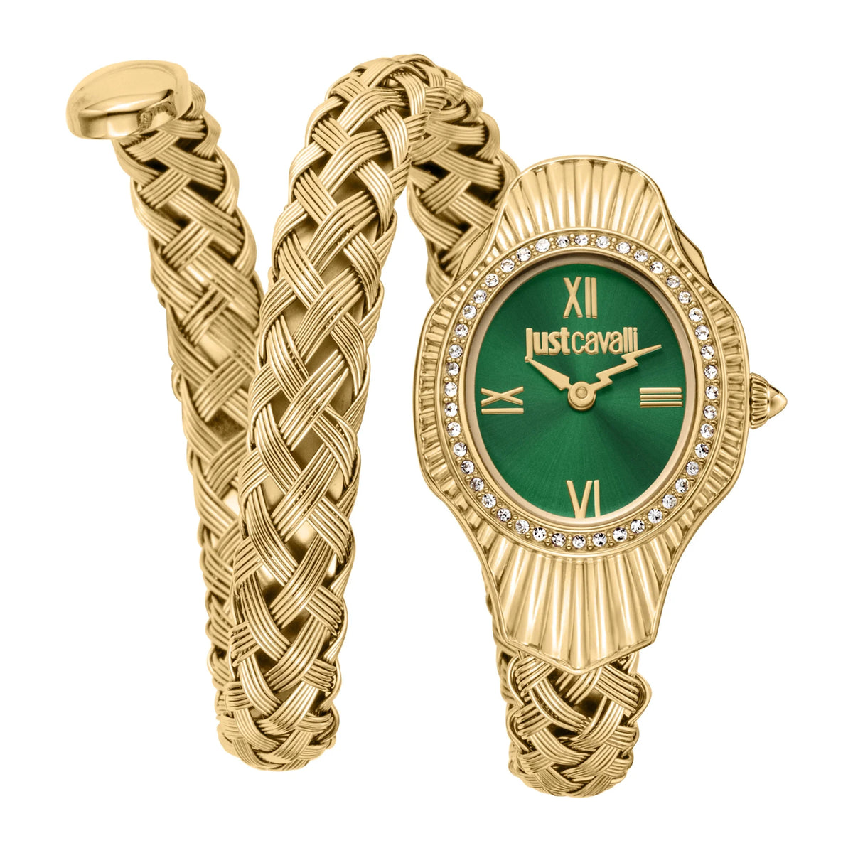 Twined Yellow Gold Green - Just Cavalli JC1L305M0035