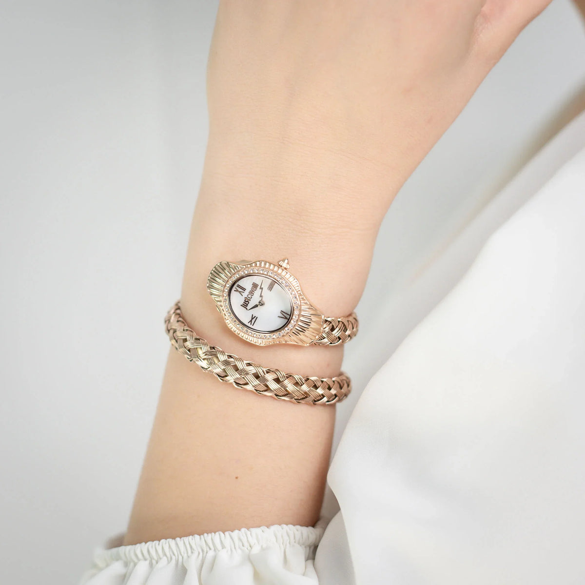 Twined Rose Gold Silver - Just Cavalli JC1L305M0045