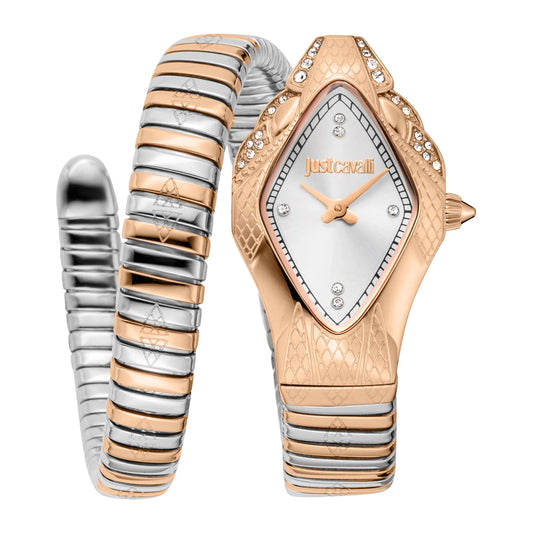 Ferocious Two Tones RG Silver - Just Cavalli JC1L306M0075