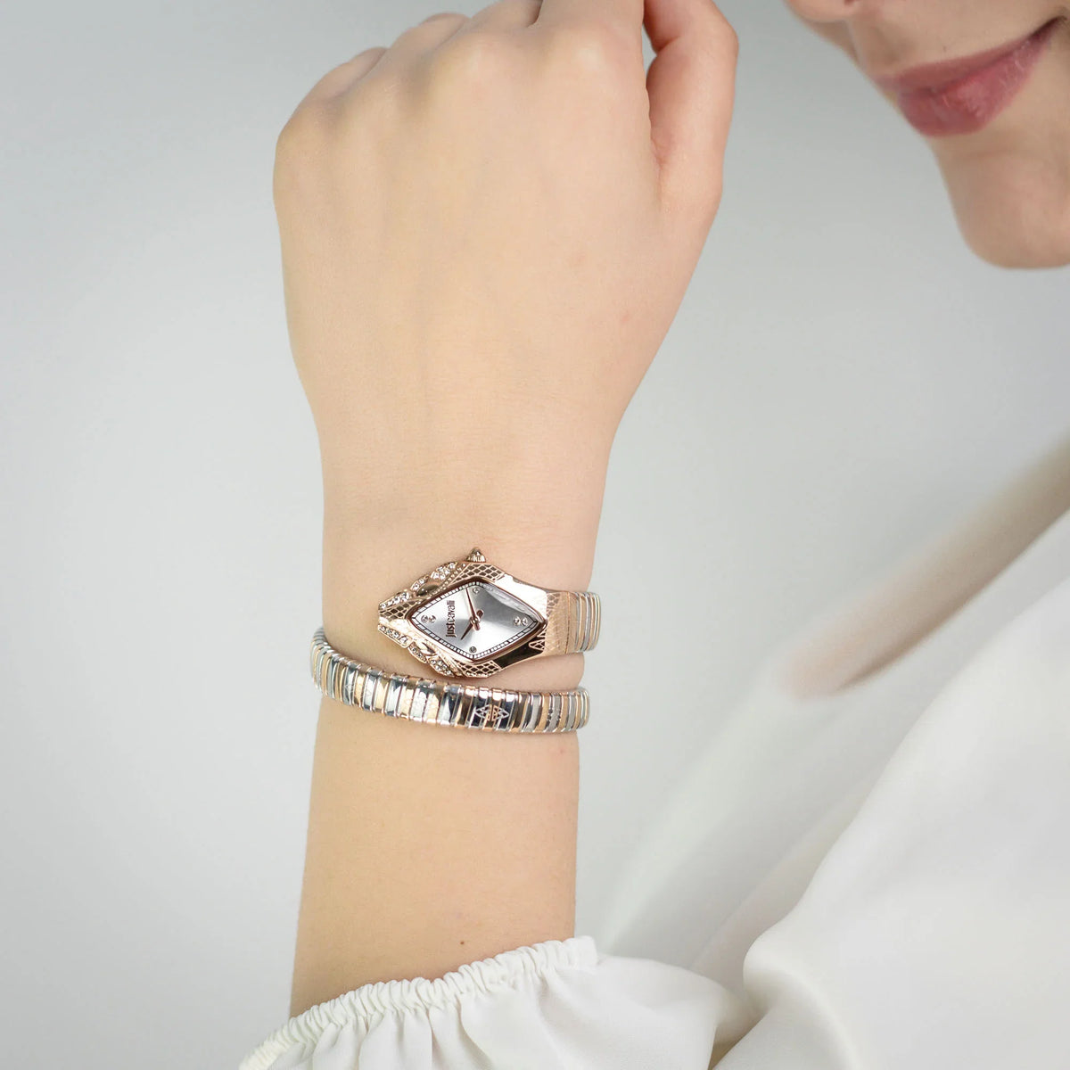 Ferocious Two Tones RG Silver - Just Cavalli JC1L306M0075