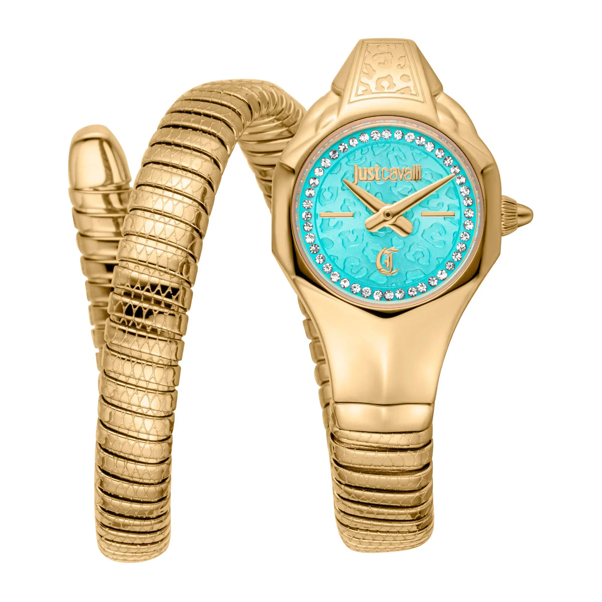 Fiore Yellow Gold Turquoise - Just Cavalli JC1L354M0035
