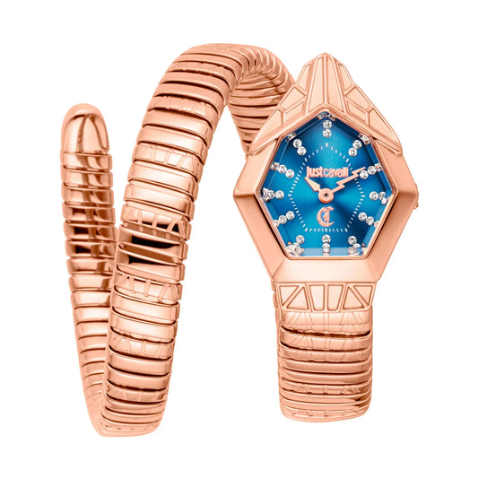 Gemma Rose Gold Blue - Just Cavalli JC1L358M0055