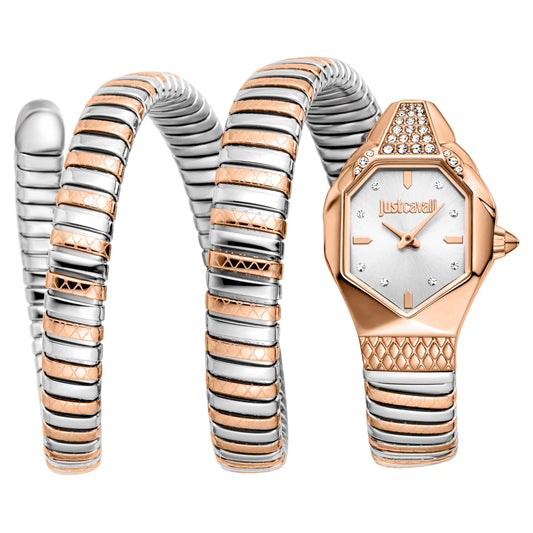 Ambra Two Tones RG Silver - Just Cavalli JC1L370M0065