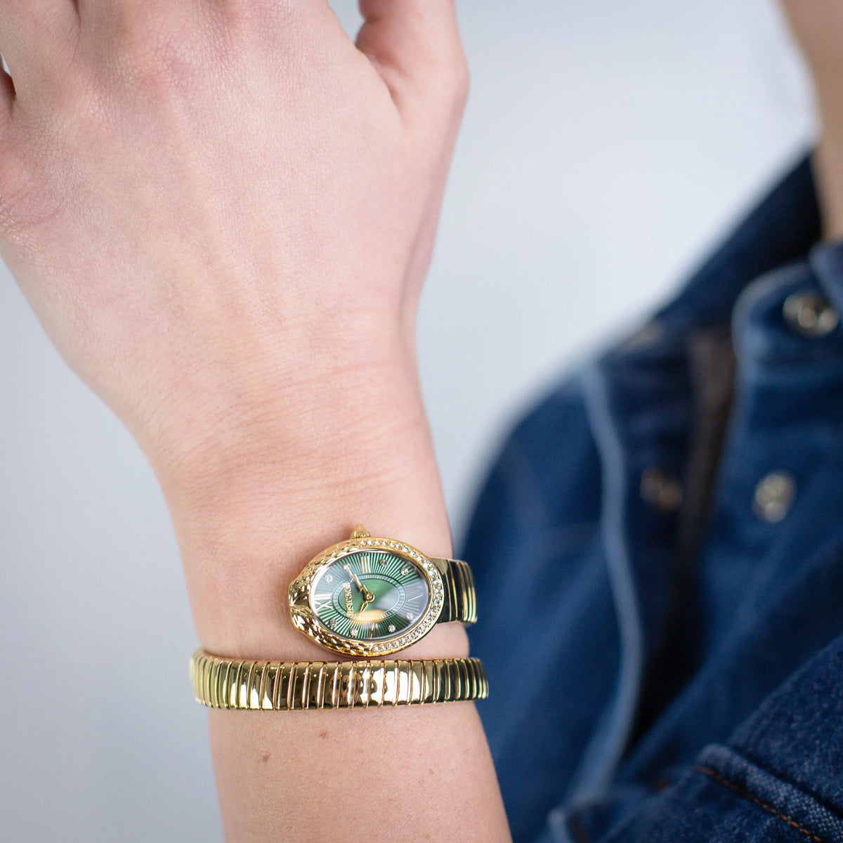 Fiore Yellow Gold Green - Just Cavalli JC1L390M0035