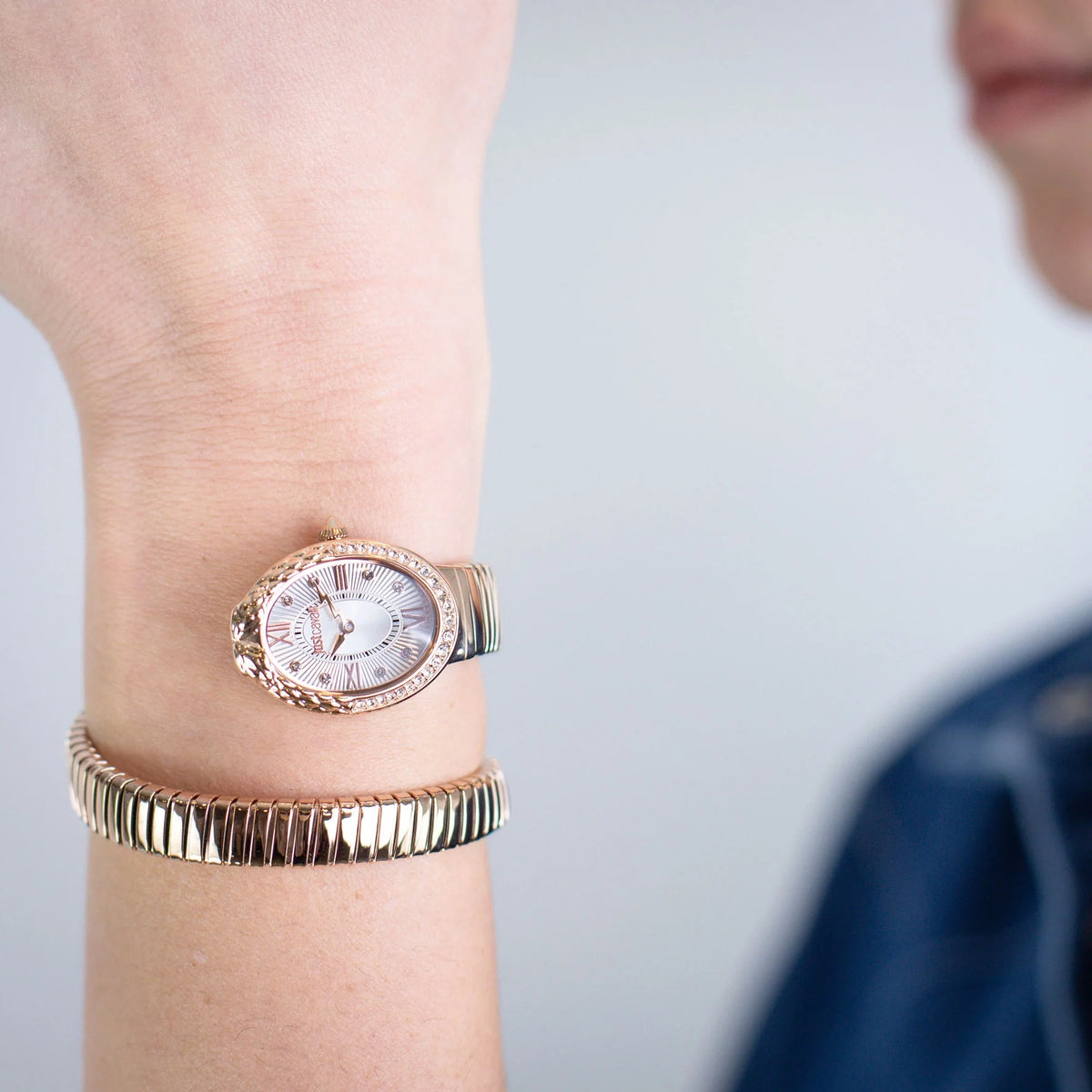 Fiore Rose Gold Silver - Just Cavalli JC1L390M0045