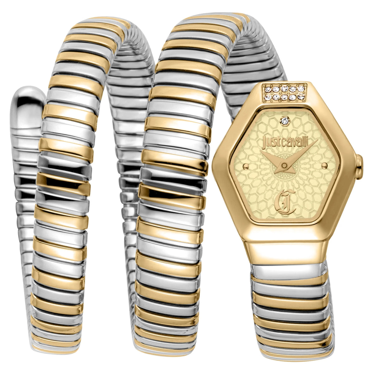 Romina Silver Yellow Gold Champagne - Just Cavalli JC1L395M0055