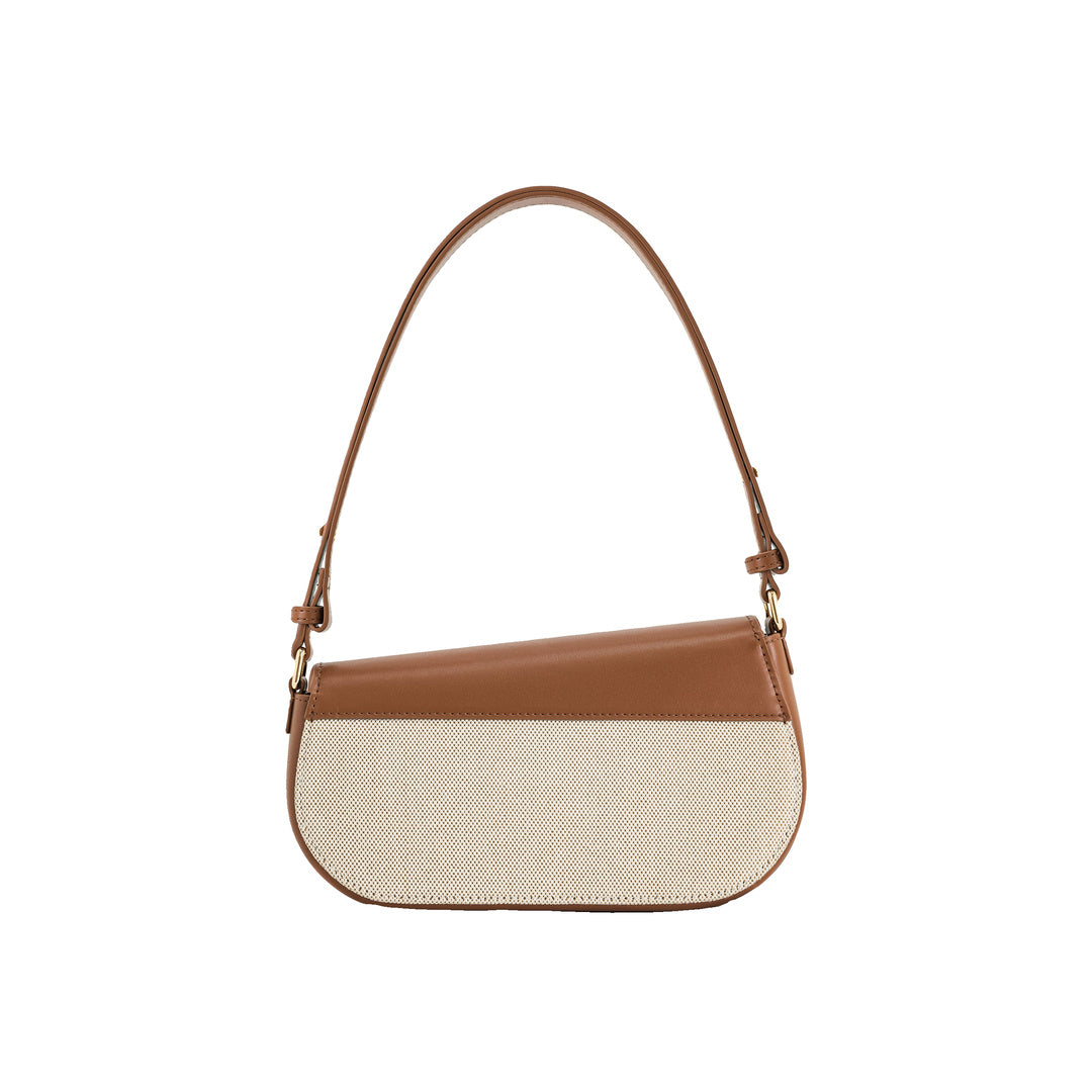 JW PEI Addisyn Shoulder Bag - Brown Canvas by JW PEI