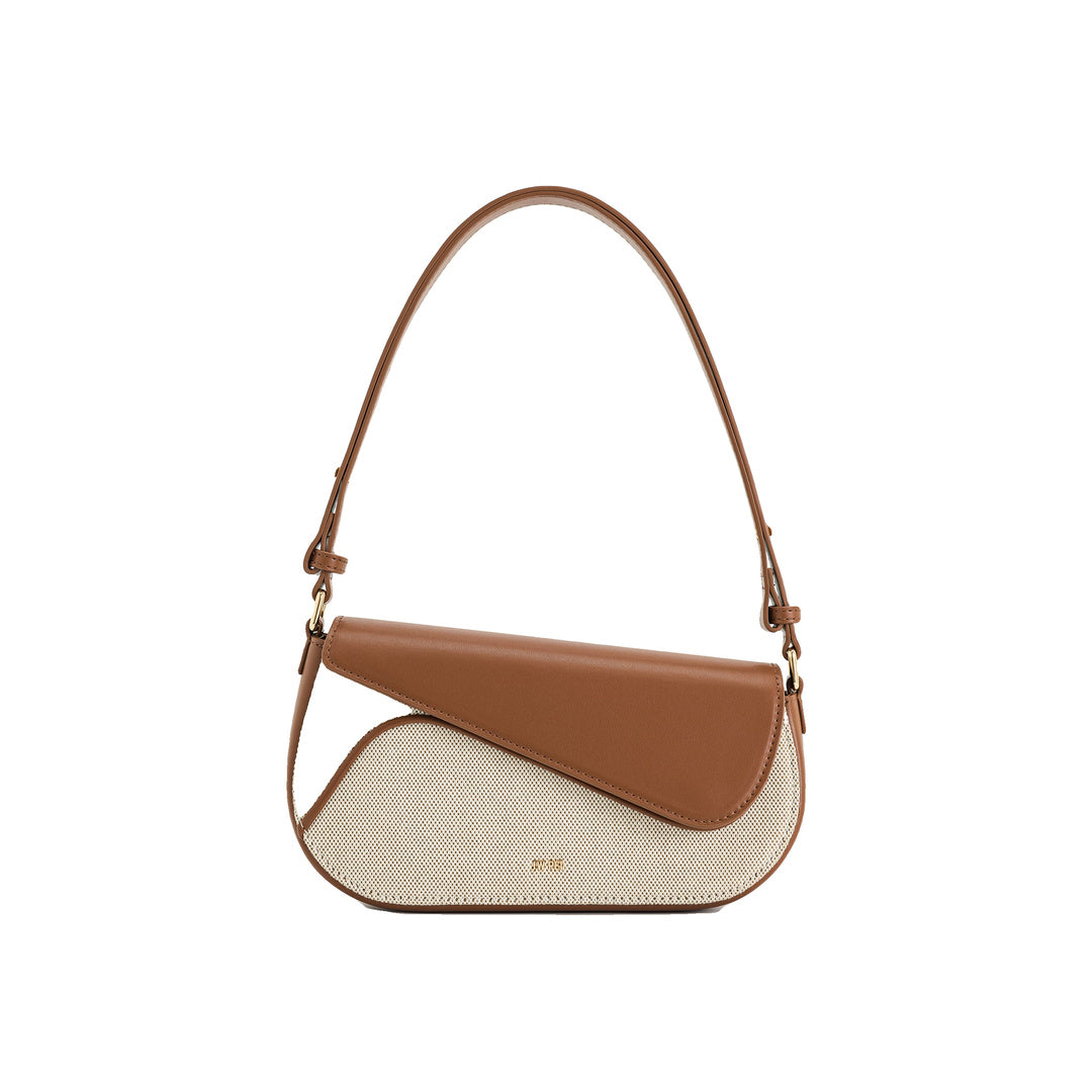 JW PEI Addisyn Shoulder Bag - Brown Canvas by JW PEI