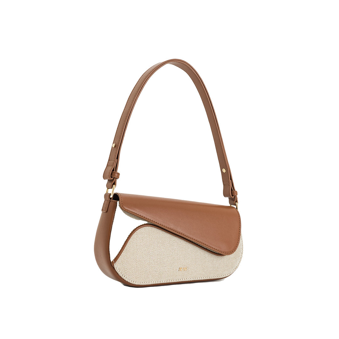 JW PEI Addisyn Shoulder Bag - Brown Canvas by JW PEI