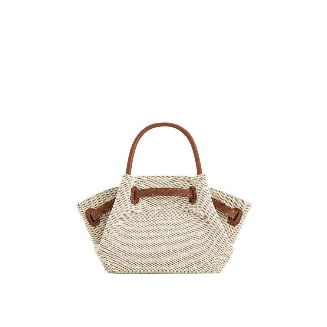 JW PEI Hana Mini Tote Bag - Brown Canvas by JW PEI
