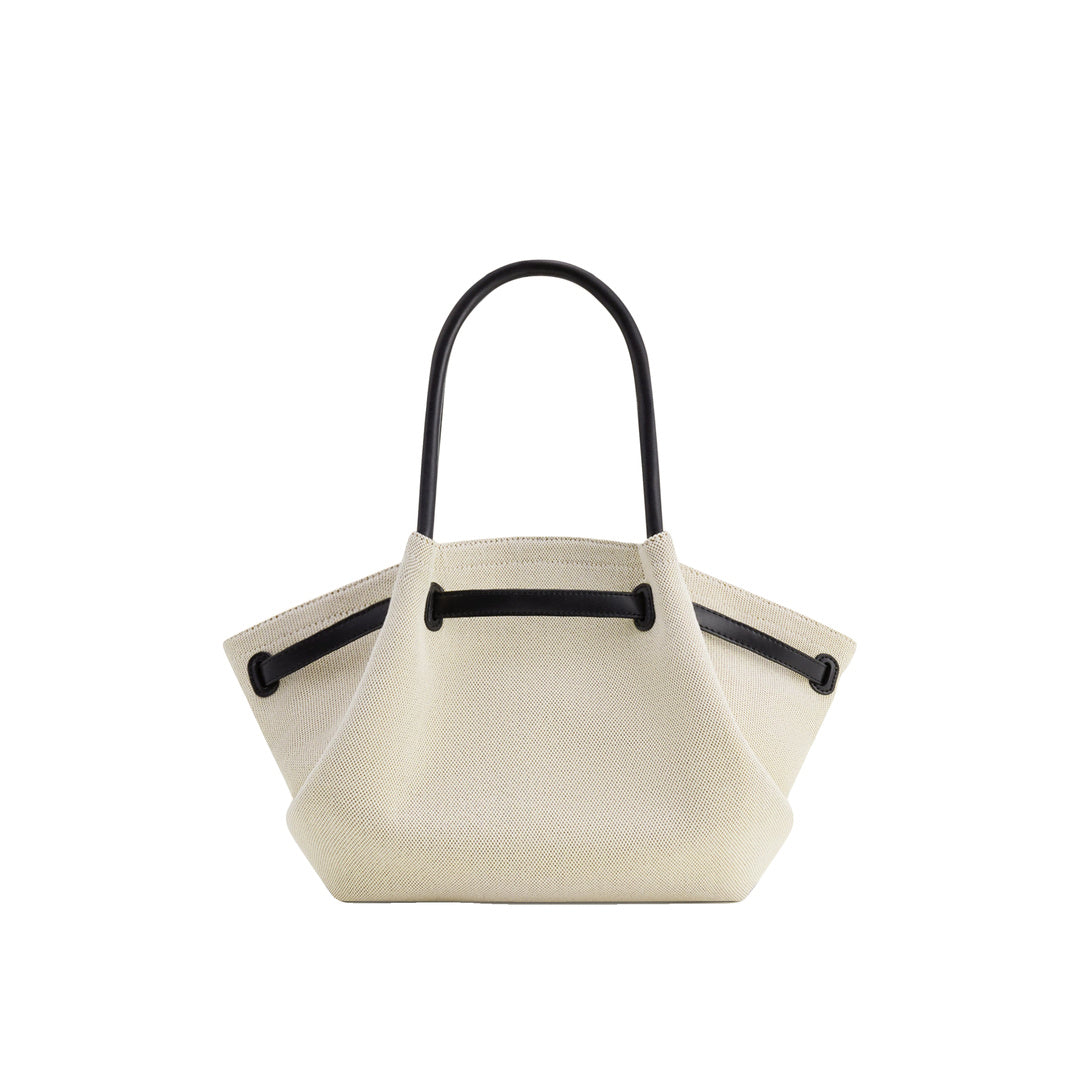 JW PEI Hana Medium Tote Bag - Black Canvas by JW PEI