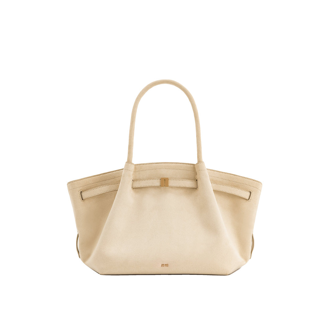 JW PEI Hana Medium Faux Suede Tote Bag - Off White by JW PEI