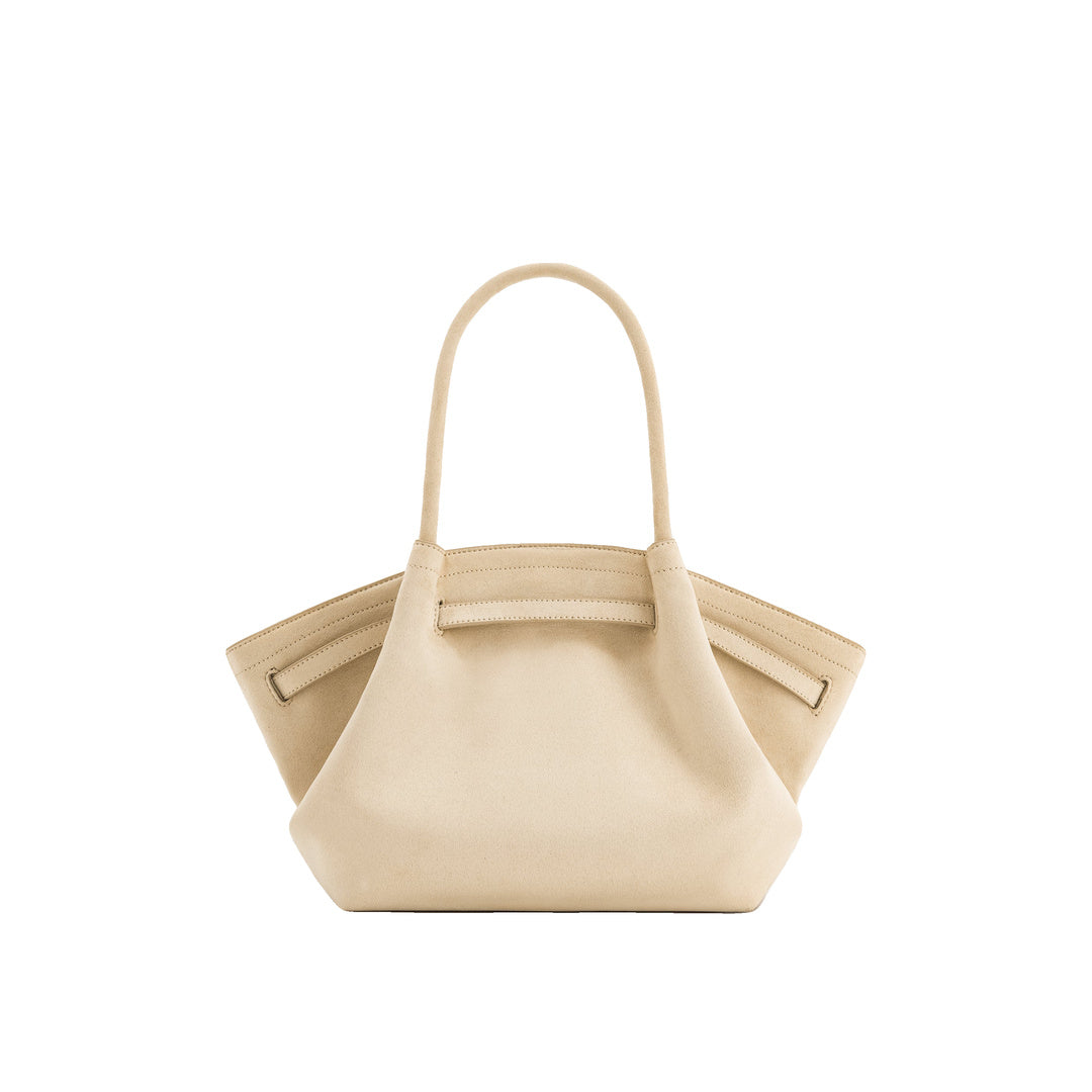 JW PEI Hana Medium Faux Suede Tote Bag - Off White by JW PEI
