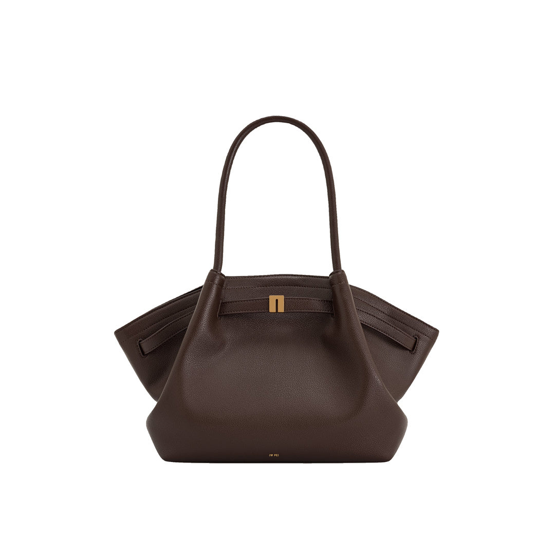 JW PEI Hana Medium Tote Bag - Dark Brown by JW PEI