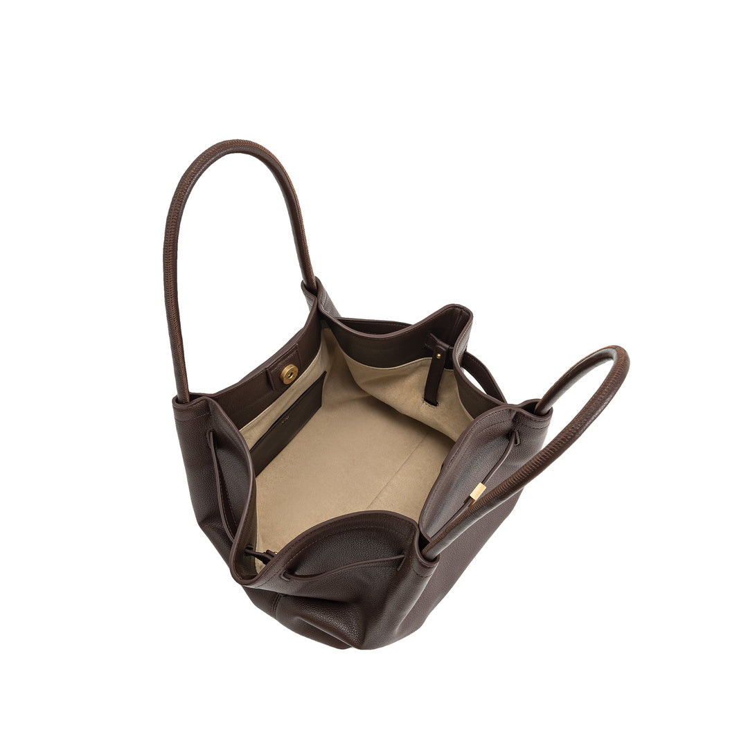 JW PEI Hana Medium Tote Bag - Dark Brown by JW PEI