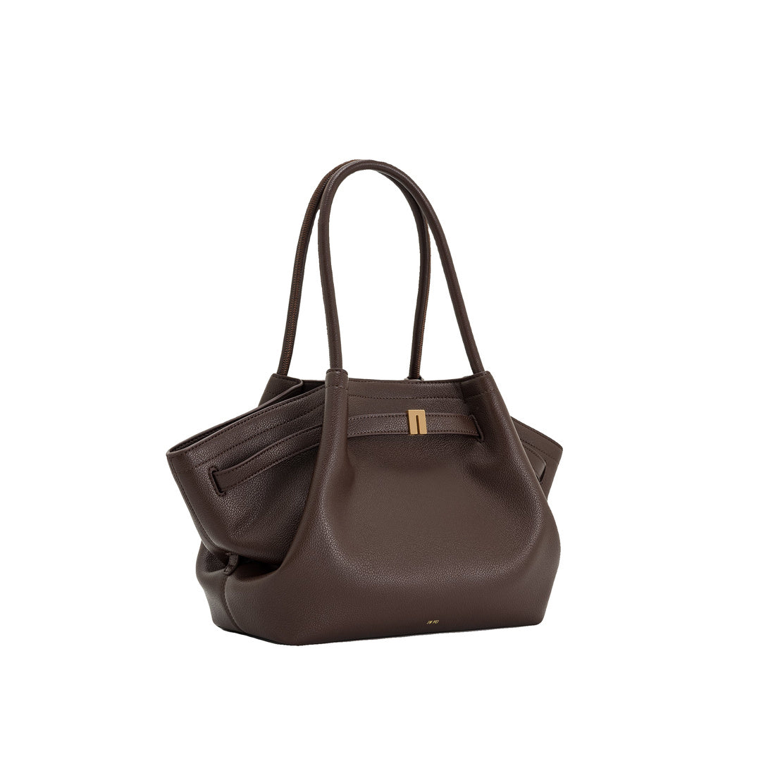 JW PEI Hana Medium Tote Bag - Dark Brown by JW PEI