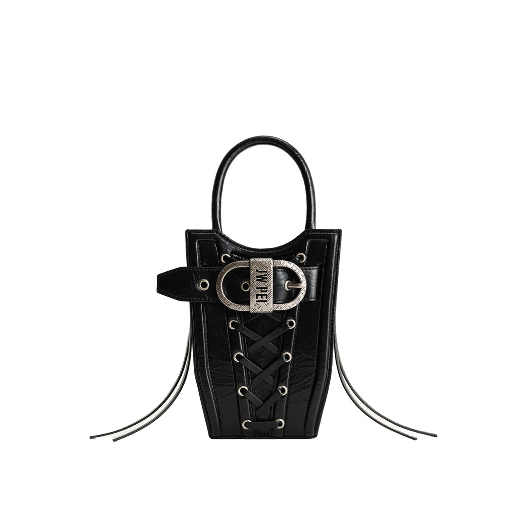 JW PEI FEI Crushed Straps Phone Bag - Black by JW PEI