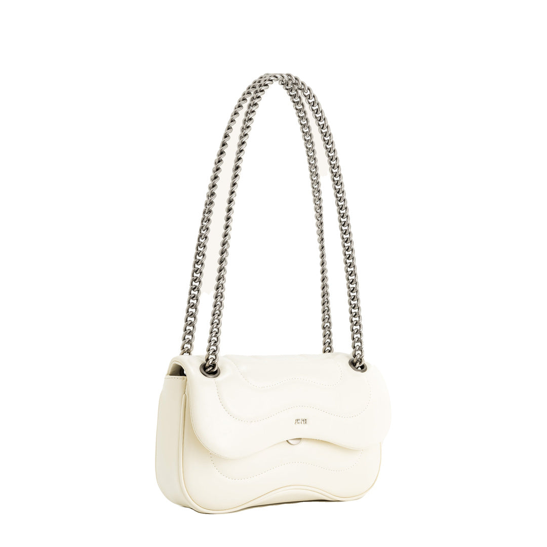 JW PEI Tina Quilted Chain Crossbody - Ivory by JW PEI