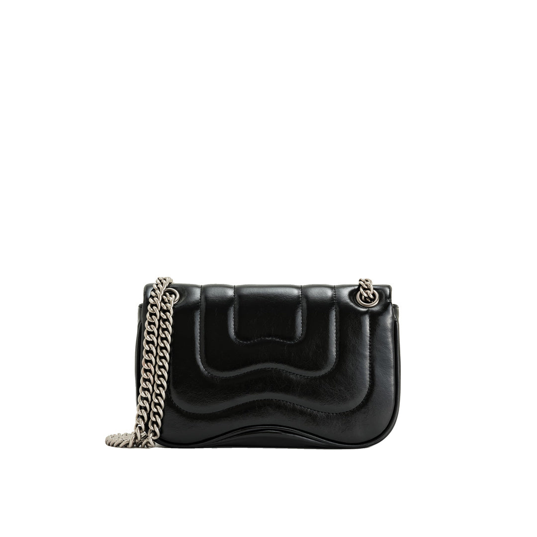 JW PEI Tina Quilted Chain Crossbody - Black by JW PEI