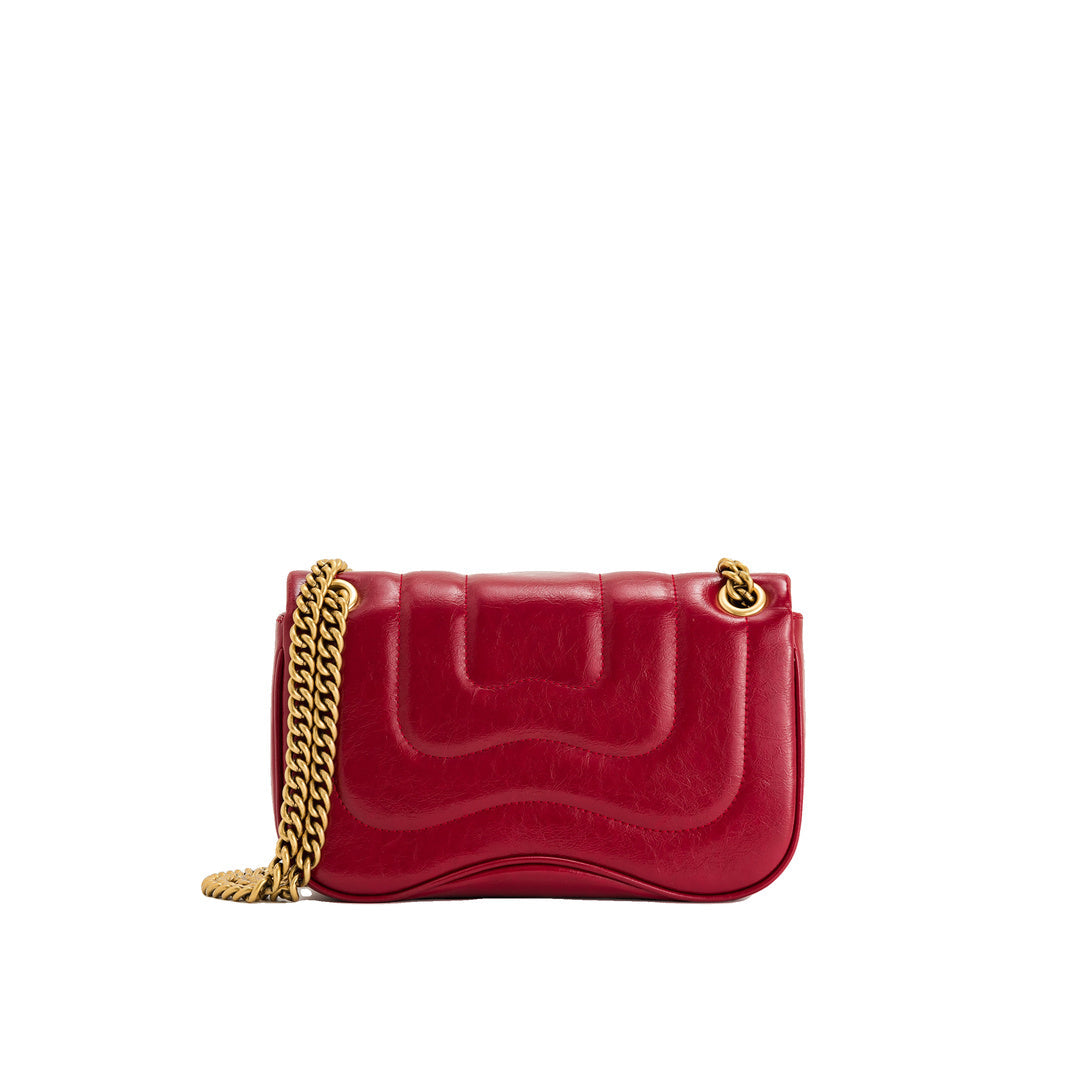 JW PEI Tina Quilted Chain Crossbody - Claret by JW PEI