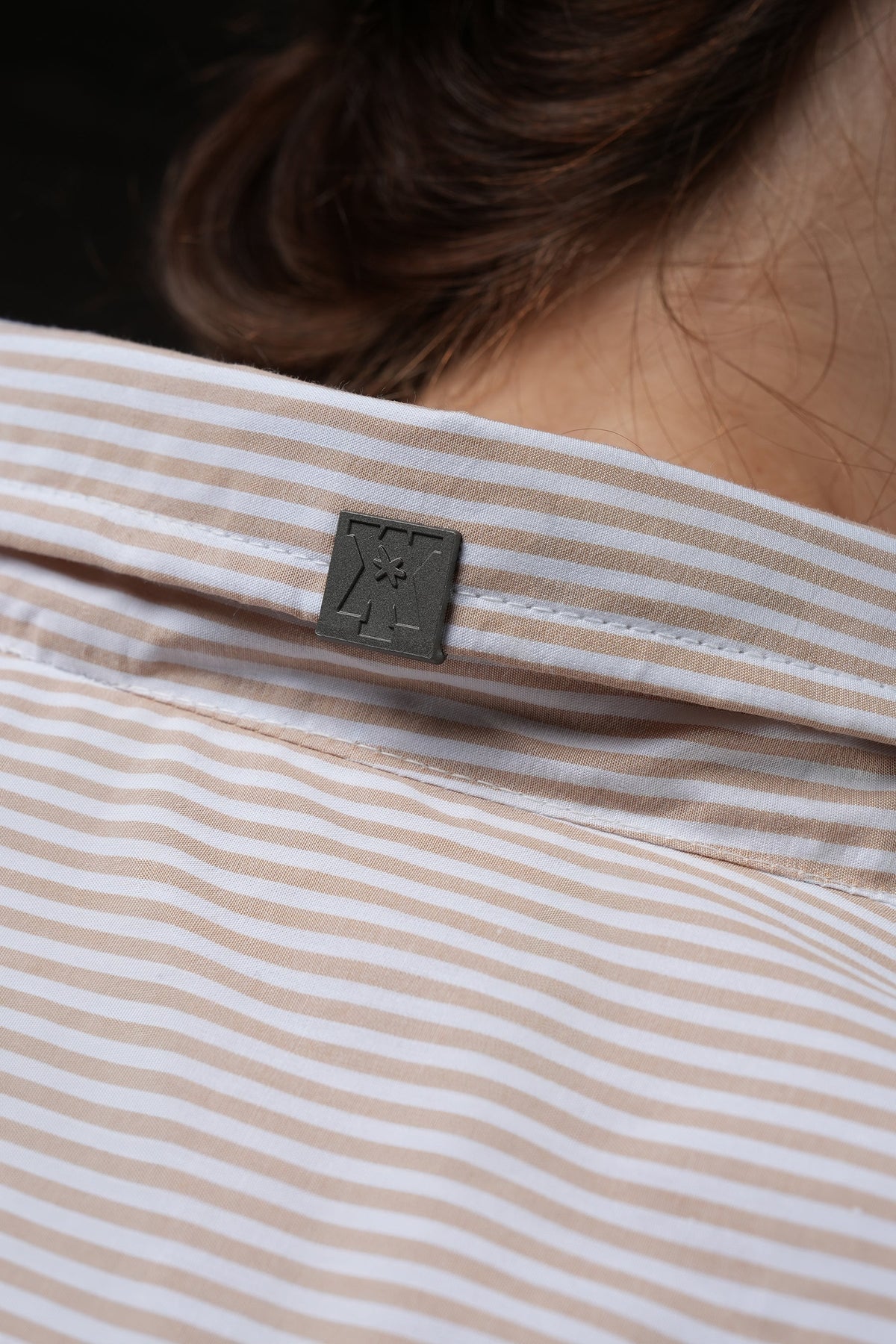Rebel - Beige Pinstripe Shirt by Y*All