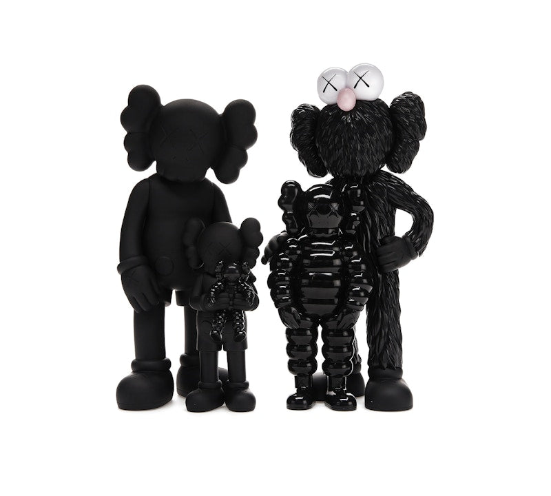 KAWS Family Vinyl Figures Black by KAWS