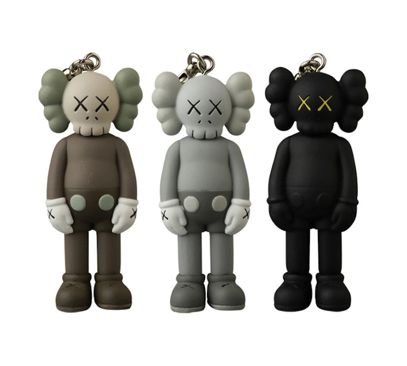 KAWS Tokyo First Companion Keychain Set (2021) Black/Brown/Grey by KAWS