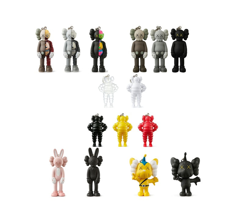 KAWS Tokyo First First Companion/Accomplice/JPP/Chum Keychain Set of 15 (2021) by KAWS