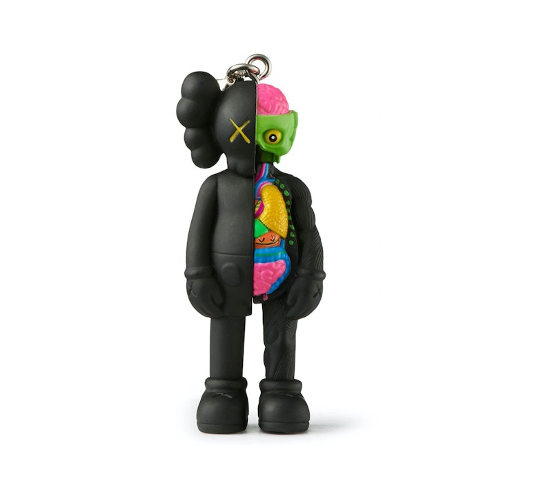 KAWS Tokyo First Flayed Companion Keychain Black (2021) by KAWS