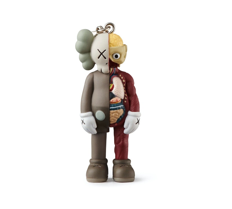 KAWS Tokyo First Flayed Companion Keychain Brown (2021) by KAWS