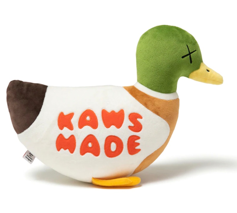 KAWS x Human Made Duck Plush Down Doll by KAWS