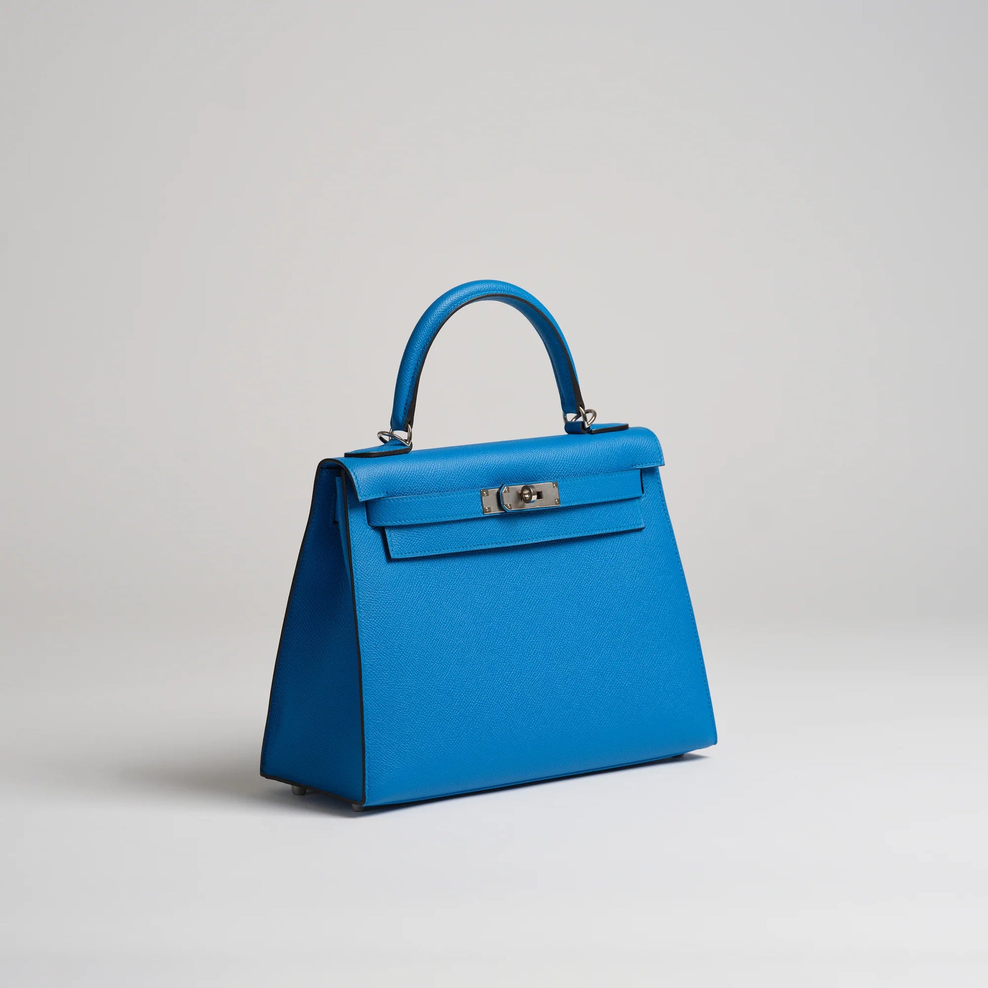 Hermès Kelly 25 Sellier – Epsom Leather in Bleu Frida with Gold Hardware - Zeuskicks