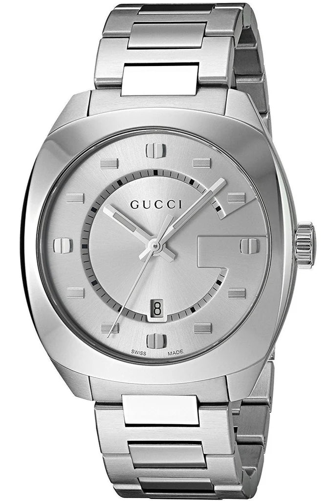 Men’s Gucci GG2570 YA142308 Silver-Tone Quartz Watch