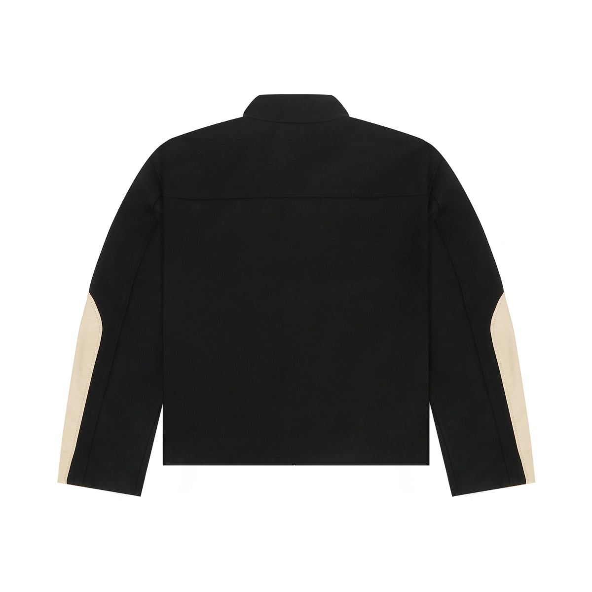 STRUCT DISTRESSED LEATHER RIDER JACKET BLACK by STRUCT