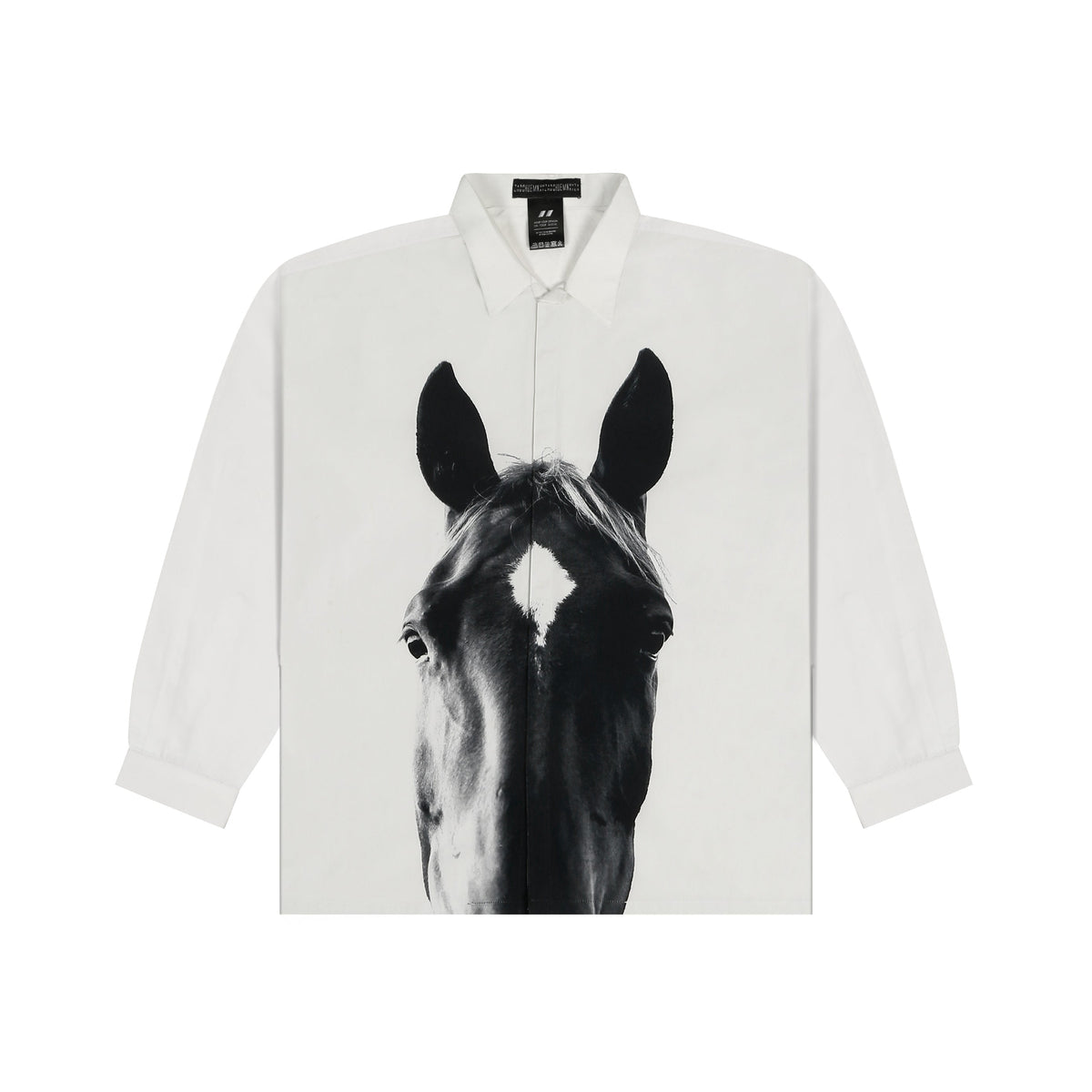 Horse printed cotton shirt by HUEMN