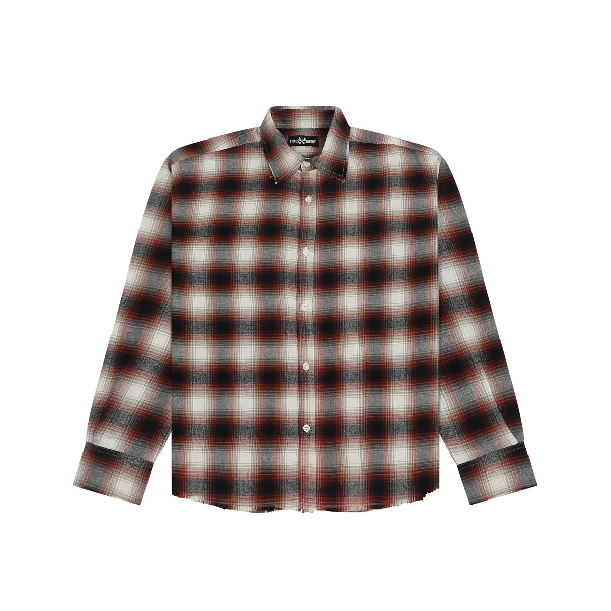 Frayed Flannel Red/White by Peace In Chaos