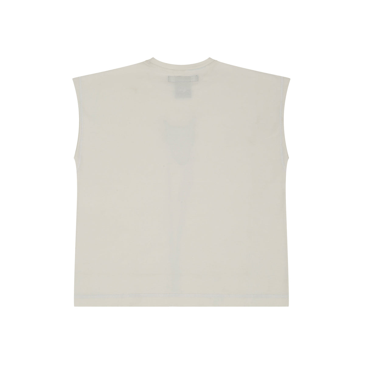 Hand-embroidered canine top with hanging silk threads (Men's) - White by HUEMN