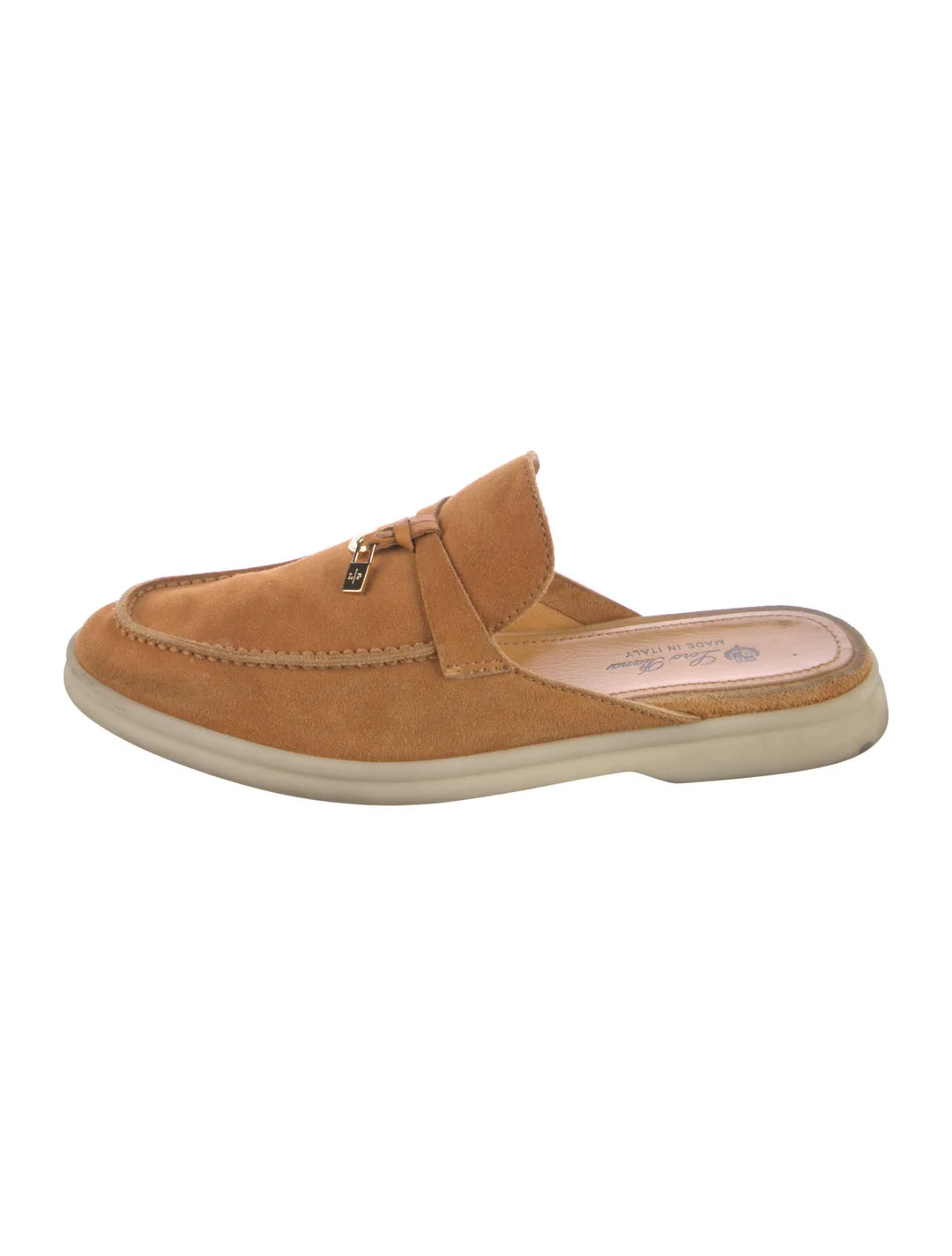 Loro Piana Charms Walk Babouche – Suede Slip-On Mules
