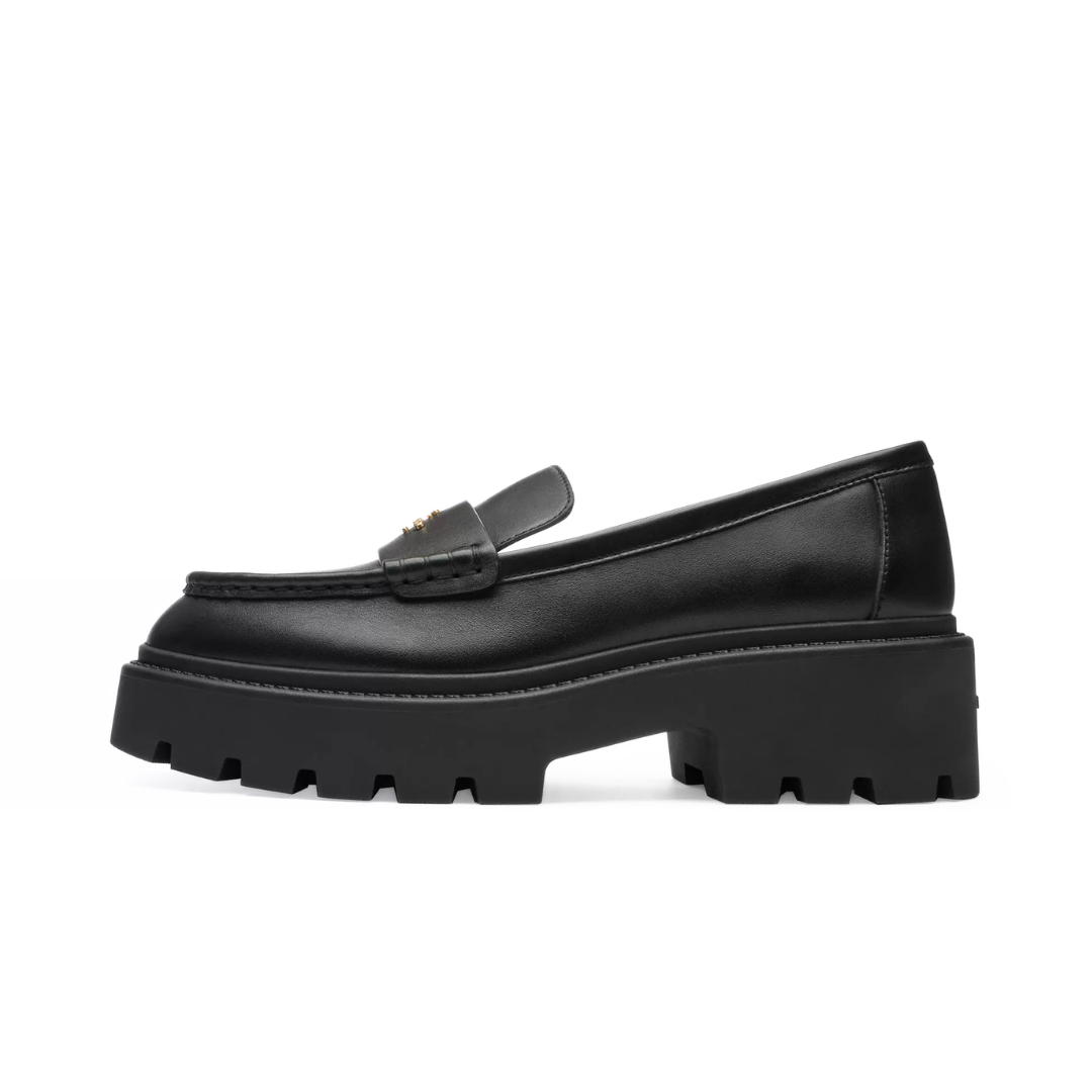 COACH Lucy Loafer coated canvas Black (W) by COACH SNEAKER