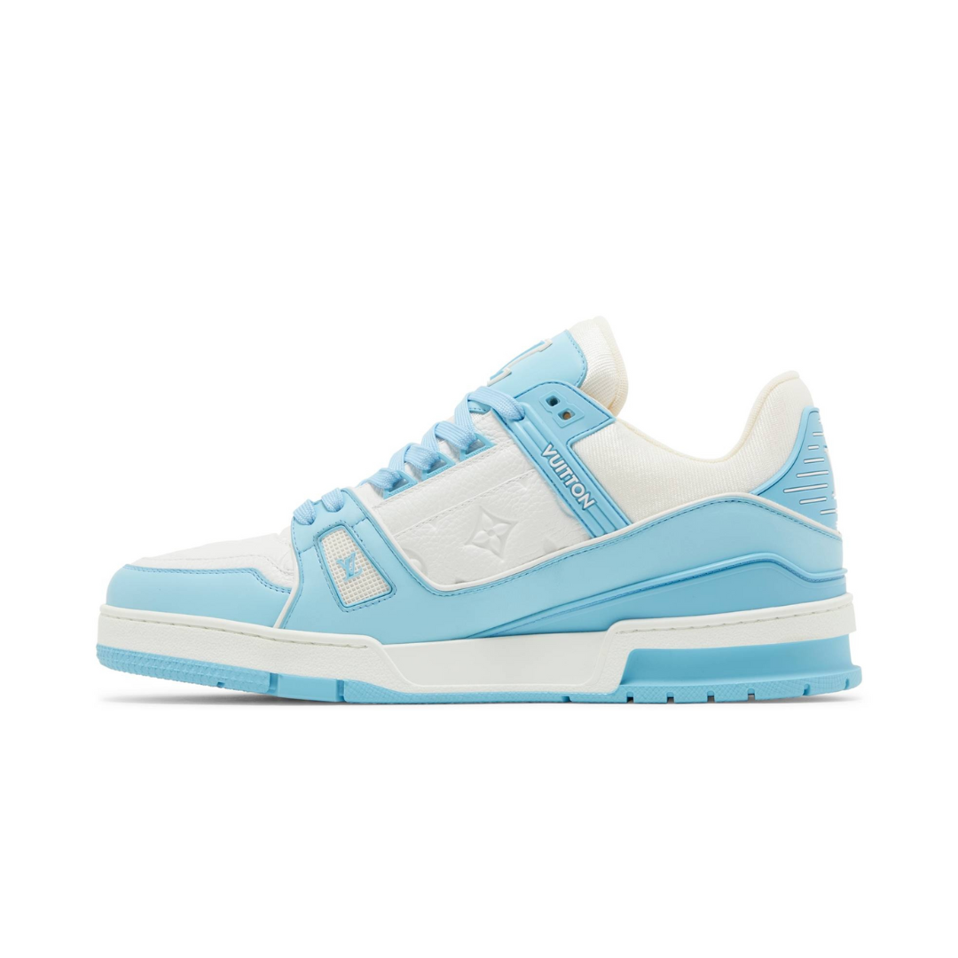 Louis Vuitton Trainer Low White Sky Blue by Louis Vuitton
