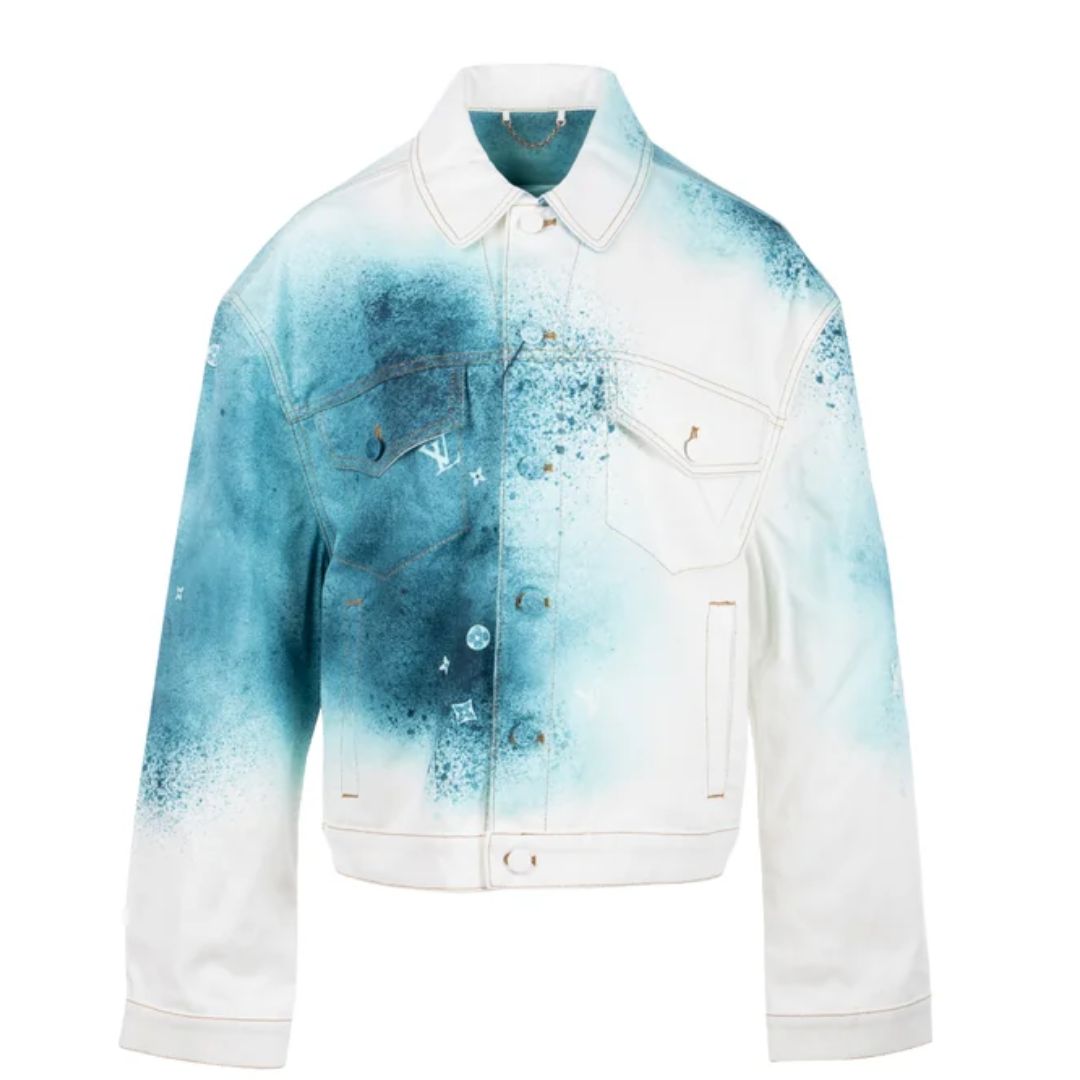 LOUIS VUITTON LV SPRAY DENIM JACKET MULTICOLOR by Louis Vuitton Apparel