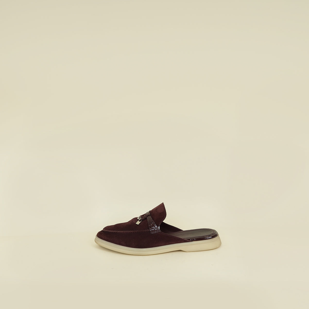 Loro Piana Summer Charms Babouche Walk Loafers – Oxblood Suede & Alligator Edition