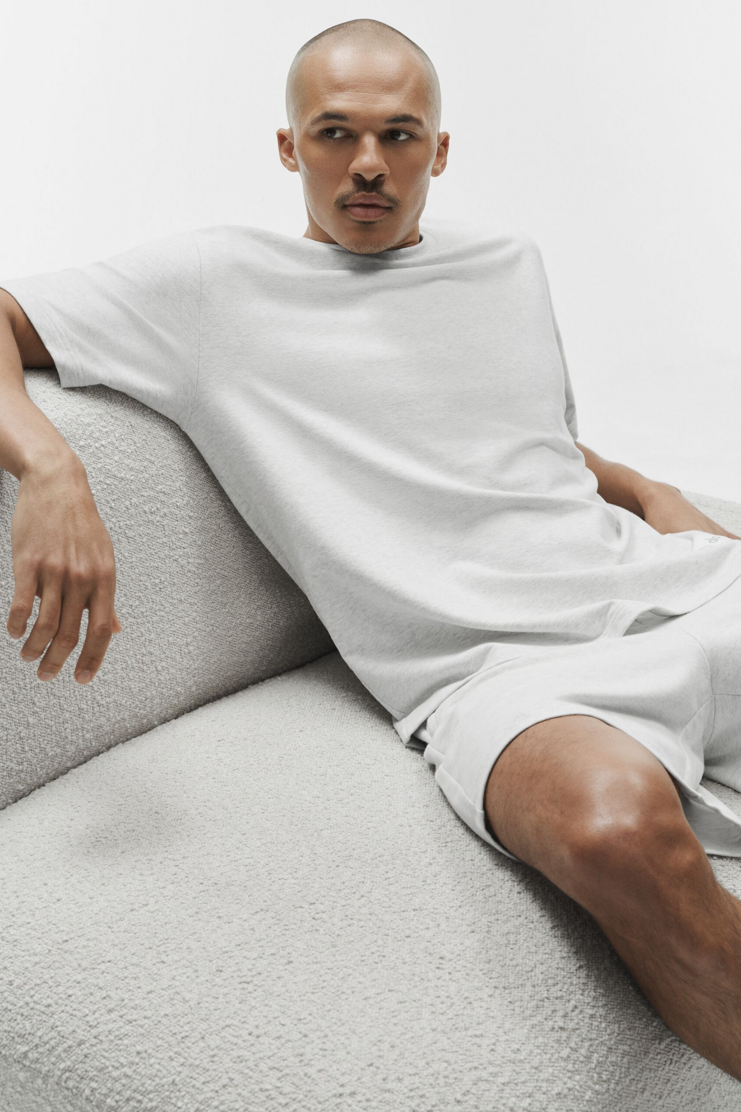 Double Take Short Sleeve - White Heather (M1224R)