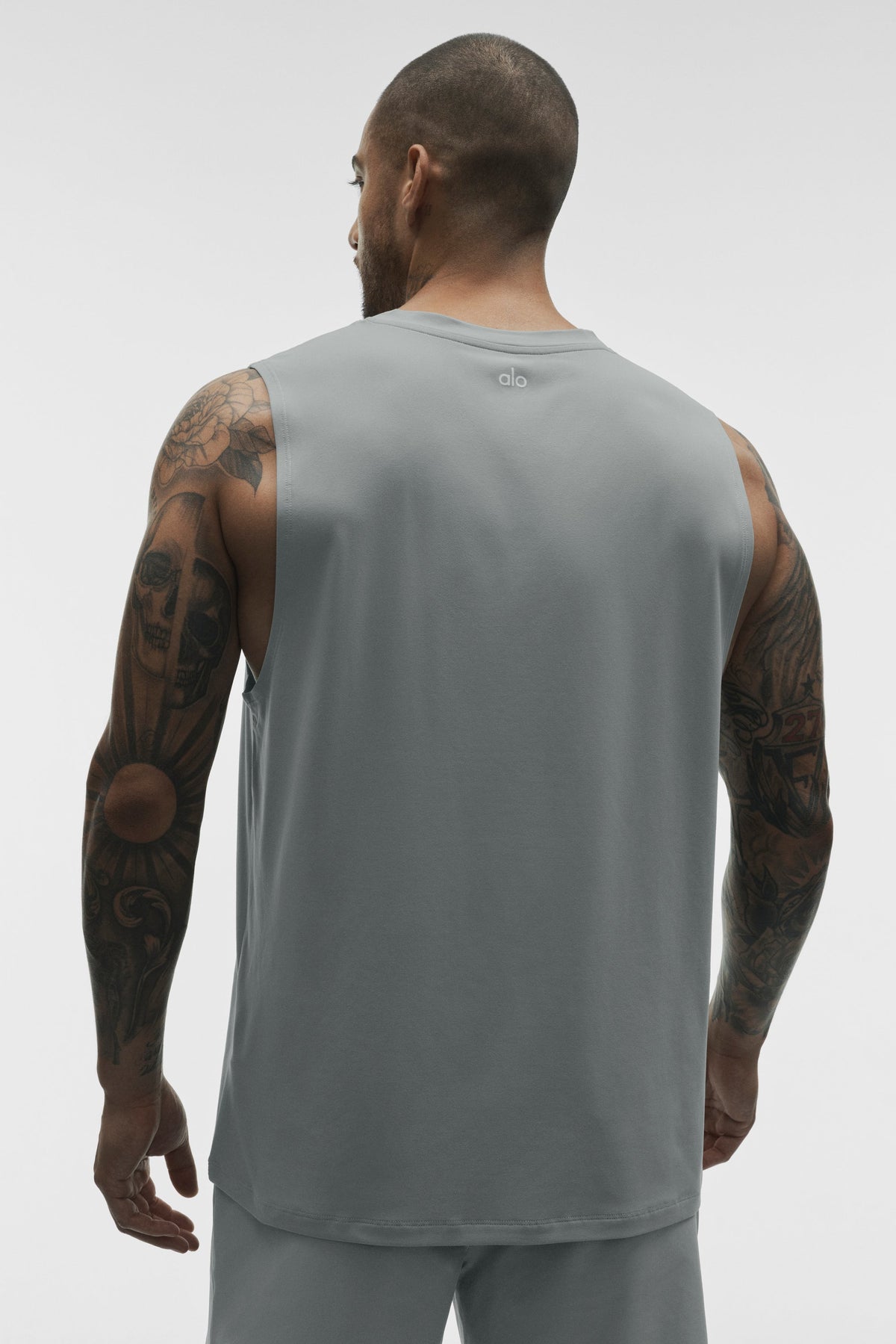 Alo Yoga Conquer Muscle Tank in Monument, product image 2 of 4